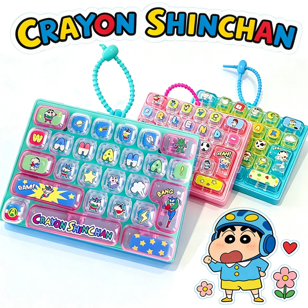 Mechanical Keyboard - 26-key Crayon Shin-chan Keycap Keychain Cute