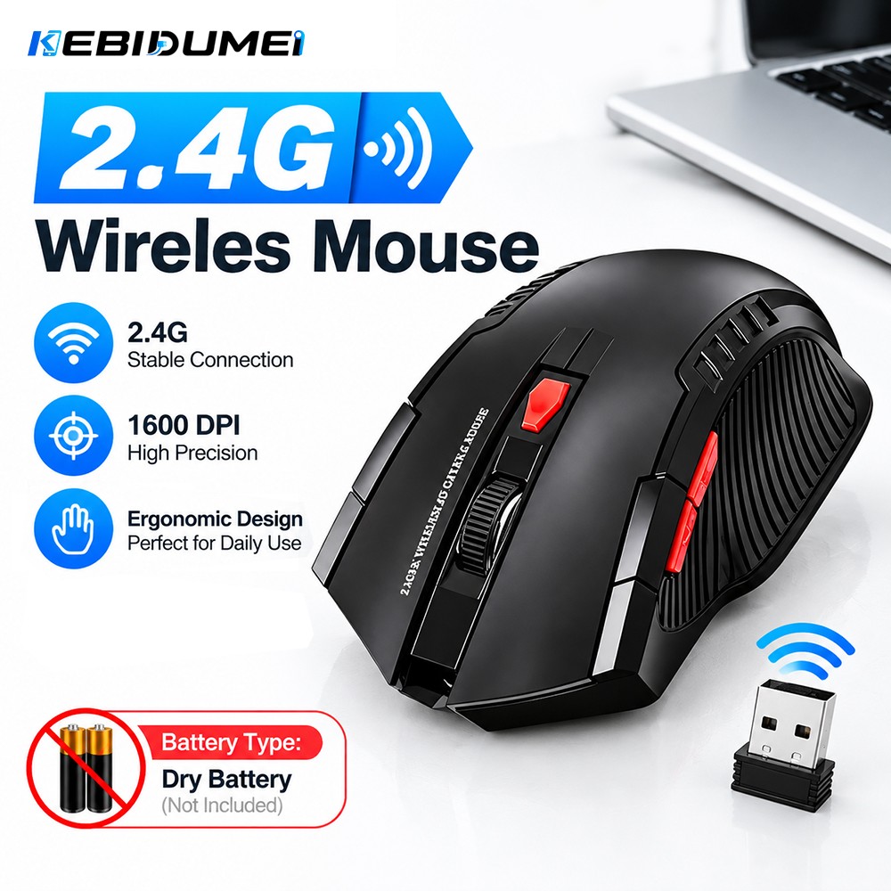 Pc Gaming Gta 6 - KEBIDUMEI 2.4G Wireless Mouse 6 Buttons