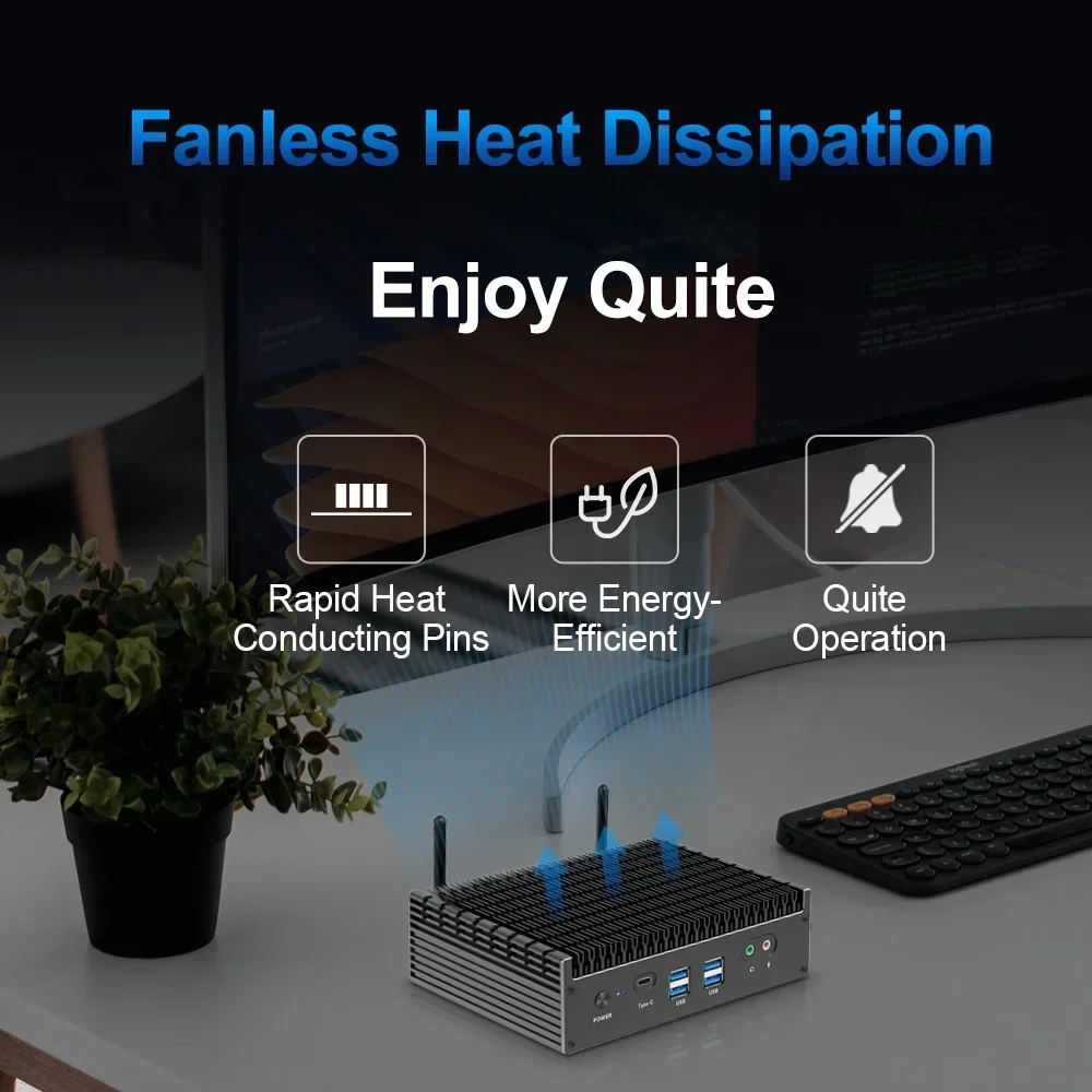 NEW Fanless Mini Gaming PC Bar - Pc Gaming I3 评论和价格