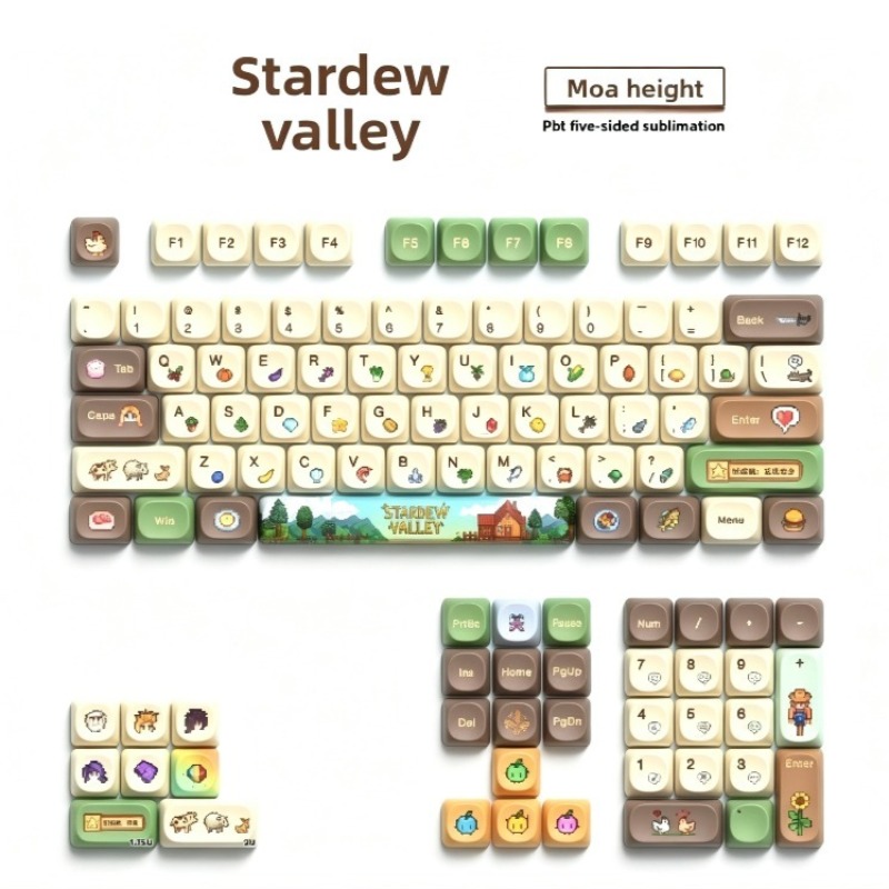112PCS Stardew Valley Custom M - Mechanical Keyboard 评论和价格