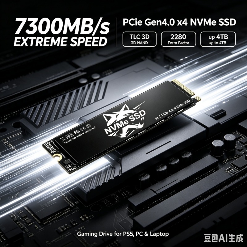 HS M.2 NVMe SSD 7300MB/s TLC 3 - Pc Gaming Second 评论和价格