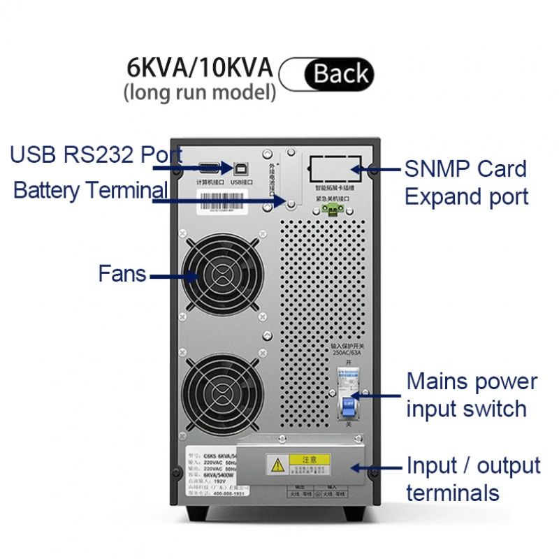 3KVA 2700W 220V Online Ups Eco - Pc Gaming Online Store 评论和价格