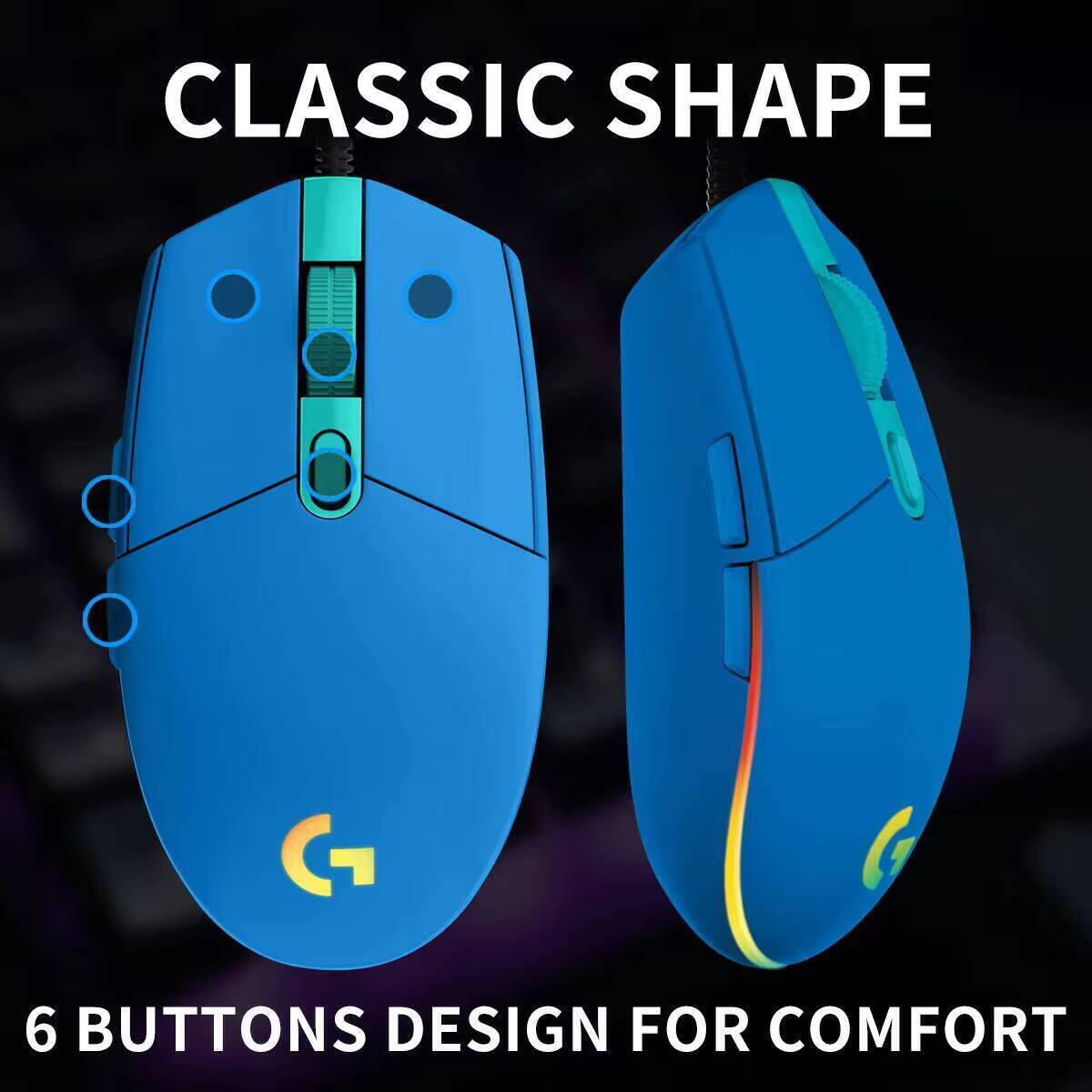 Logitech G203 LIGHTSYNC Gaming - Pc Gaming Gta 6 评论和价格