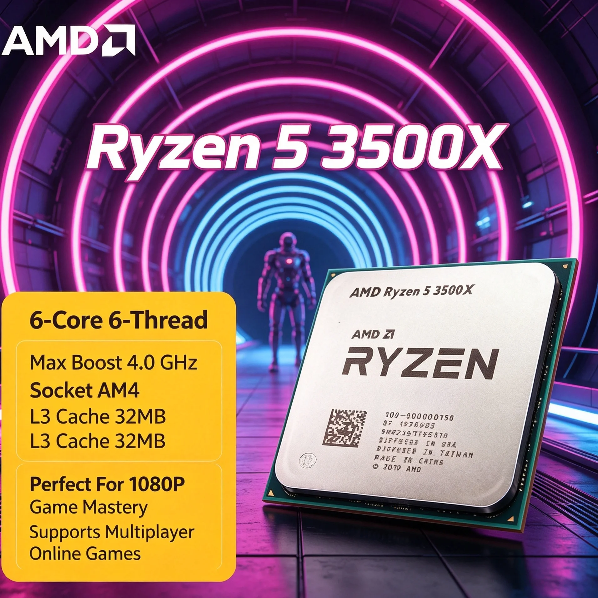 AMD Ryzen 5 3500X Desktop CPU  - Pc Gaming Gta 6 评论和价格