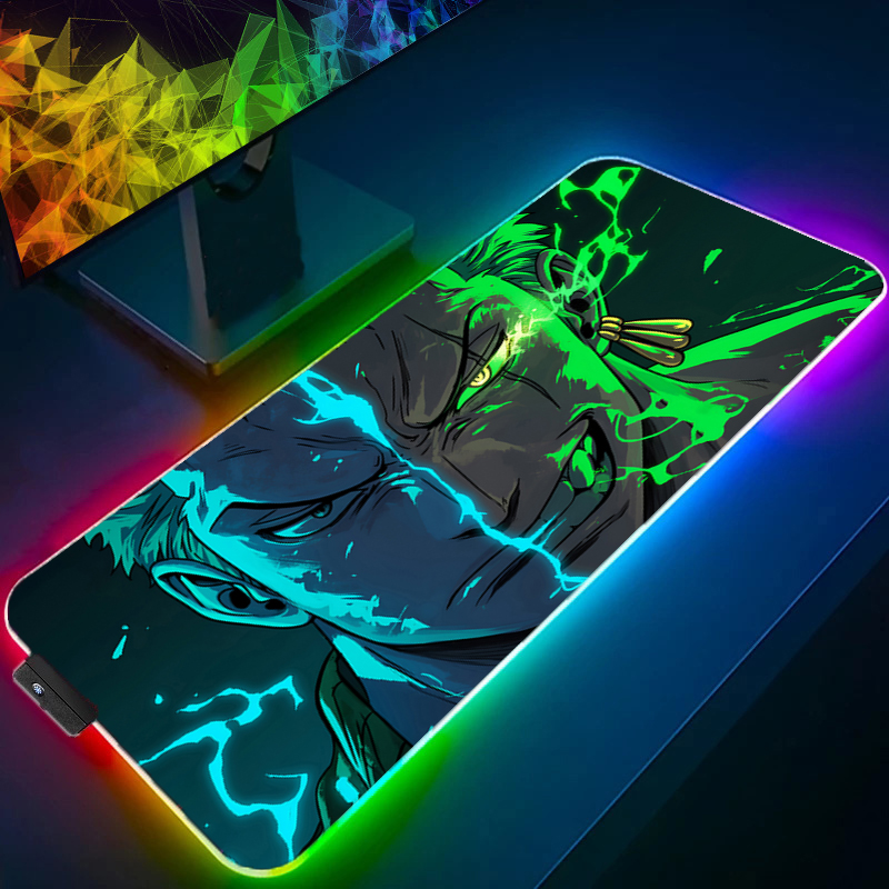 ONE PIECE Zoro Mouse Pad RGB G - Rgb Mousepad 评论和价格