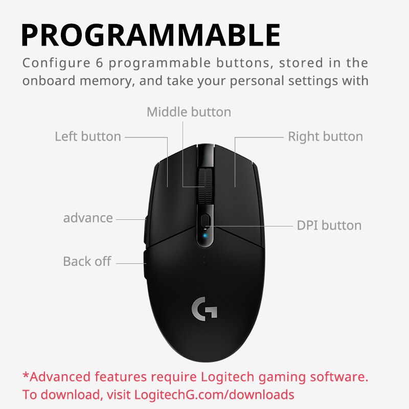 Logitech G304/G305 Lightspeed  - Pc Gaming Logitech 评论和价格