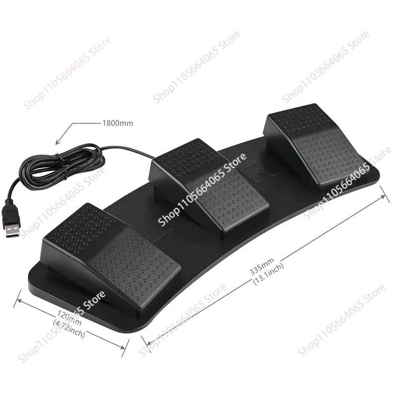 USB 3-Pedal Foot Switch Progra - Usb Foot Pedal Gaming 评论和价格